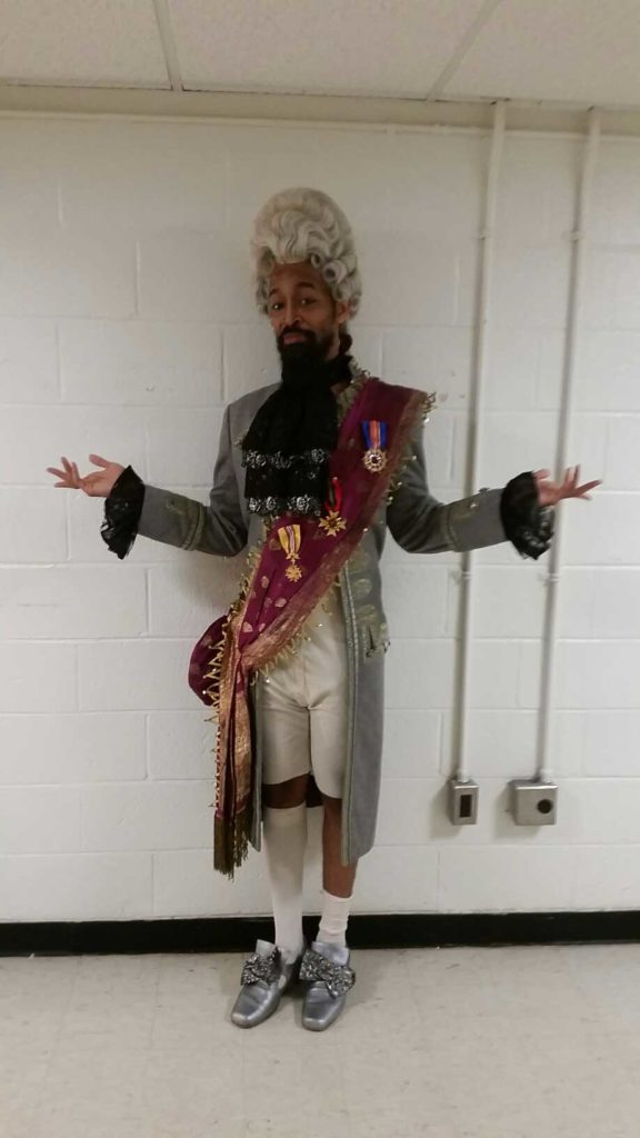 Off Stage, Baron in Candide with Washington National Opera